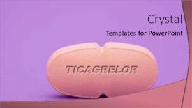  Presentation with pharmaceutical - PPT theme enhanced with ticagrelor-pharmaceutical-medicine-pills-tablet background and a light blue colored foreground