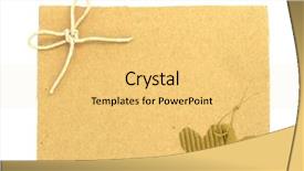  Presentation with brown paper sack - Beautiful slides featuring ticket invitation - blank tag tied with brown backdrop and a yellow colored foreground