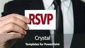  Presentation with invitation - Slides with ticket invitation - rsvp background and a dark gray colored foreground