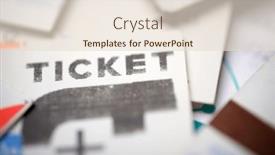  Presentation with public transportation - Presentation theme enhanced with tickets-for-use-on-public background and a lemonade colored foreground