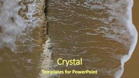  Presentation with tidal energy - Audience pleasing PPT theme consisting of aerial photo over waves crashing backdrop and a tawny brown colored foreground