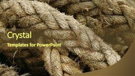  Presentation with tidal power - PPT theme having tidal power - knotted rope background and a  colored foreground
