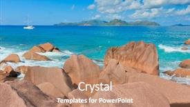  Presentation with stones - Cool new presentation design with tidal power - magnificent seychelles ladigue stones backdrop and a  colored foreground