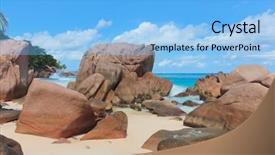  Presentation with waves - Amazing presentation having tidal power - natural wonder breaking big waves backdrop and a light blue colored foreground