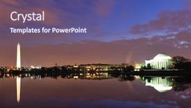  Presentation with tidal power - Presentation theme featuring tidal power - washington dc - thomas jefferson background and a violet colored foreground