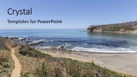  Presentation with abalone - PPT layouts having tidal waves - hiking trail leading to sacred background and a light blue colored foreground