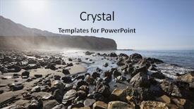  Presentation with abalone - PPT layouts enhanced with tidal waves - sacred cove at abalone cove background and a light blue colored foreground