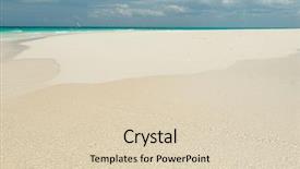  Presentation with foam - Theme enhanced with tidal waves - sandy beach and clear transparent background and a  colored foreground