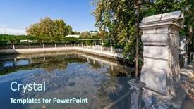  Presentation with tide - Beautiful slide set featuring tide-lake-lago-de-mare backdrop and a ocean colored foreground