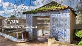  Presentation with tide - Presentation theme featuring tide-lake-lago-de-mare background and a gray colored foreground