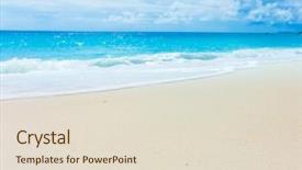  Presentation with tide - Amazing presentation theme having sea beach storm - surf splashing tide backdrop and a lemonade colored foreground