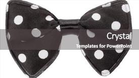  Presentation with black dot - Audience pleasing PPT layouts consisting of tie black with white dot backdrop and a dark gray colored foreground