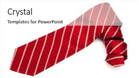  Presentation with black and white checker - Amazing slides having tie close up on white backdrop and a white colored foreground