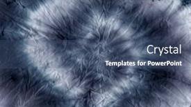  Presentation with tie dye - Slide set enhanced with tie-dye-fabric-texture-background background and a ocean colored foreground