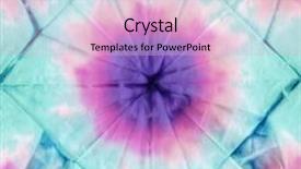  Presentation with tie dye - Cool new slide set with tie dye fabric texture background backdrop and a lemonade colored foreground