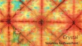  Presentation with tie dye - Beautiful presentation theme featuring yellow flowers of the medicinal plant saint john s wort - hypericum perforatum - in bloom on a summer day closeup selective focus backdrop and a tawny brown colored foreground.