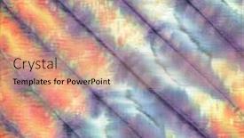  Presentation with tie dye - Beautiful presentation theme featuring tie-dye-fabric-texture-background backdrop and a coral colored foreground