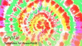  Presentation with tie dye - PPT theme enhanced with tie-dye-retro-color-background background and a blonde colored foreground