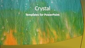  Presentation with yellow green - Amazing theme having tie-dyed fabric in blue backdrop and a teal colored foreground