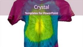  Presentation with tie dye - Slide deck having tie dyed shirt isolated background and a violet colored foreground