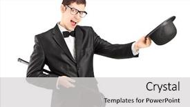  Presentation with top hat - Cool new presentation with tie suit and top hat backdrop and a light gray colored foreground