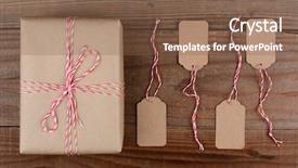  Presentation with christmas red - Amazing PPT layouts having tie with red and white backdrop and a violet colored foreground