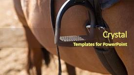  Presentation with ranch - Amazing presentation theme having tied on horse in ranch backdrop and a tawny brown colored foreground