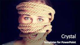  Presentation with woman tied rope sexual - Cool new PPT layouts with tied up woman screaming backdrop and a black colored foreground