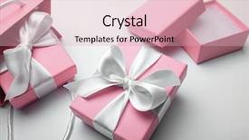  Presentation with blue and white tie dye swirl - Beautiful PPT theme featuring tied with a white ribbon backdrop and a  colored foreground