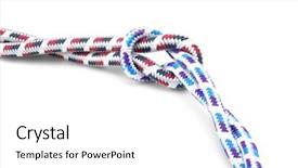  Presentation with rope - PPT theme featuring ties bind - rope background and a  colored foreground