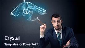  Presentation with cancer - Colorful slides enhanced with ties cancer - businessman resting and smoking backdrop and a  colored foreground