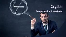  Presentation with pharmaceutical dosage forms slid share - Cool new slide set with ties cancer - businessman smoking cigarette backdrop and a navy blue colored foreground