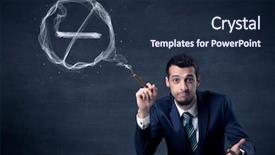  Presentation with pharmaceutical dosage forms slid share - PPT layouts enhanced with ties cancer - businessman smoking cigarette background and a navy blue colored foreground