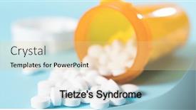  Presentation with disease - Presentation design featuring tietze-s-syndrome-tietze-s background and a blonde colored foreground