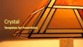  Presentation with stained glass - Audience pleasing presentation theme consisting of tiffany - stained glass lamp backdrop and a tawny brown colored foreground