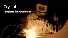  Presentation with welder worker welding and cutting - Amazing presentation having tig welding - worker weld metal backdrop and a  colored foreground