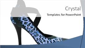  Presentation with leather shoes - Colorful PPT layouts enhanced with tiger leather shoes on white backdrop and a white colored foreground