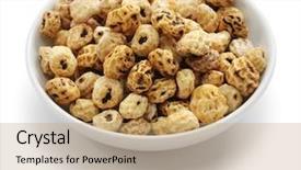  Presentation with superfoods - PPT layouts having tiger nuts spanish chufa superfoods background and a coral colored foreground