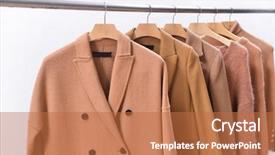  Presentation with women - Colorful theme enhanced with tigerprint - women's long coat jacket sweater backdrop and a red colored foreground