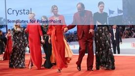  Presentation with italia - Slide deck having tilda-swinton-jessica-harper-luca background and a light blue colored foreground