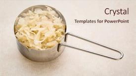  Presentation with probiotic - Slide set consisting of tile - healthy eating concept probiotic background and a lemonade colored foreground