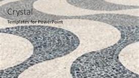  Presentation with tile - Presentation theme consisting of tile brick floor in lisbon town square portugal using as background background and a light gray colored foreground