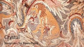  Presentation with byzantine - Audience pleasing slide deck consisting of tile mosaics with a wound backdrop and a coral colored foreground