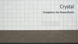  Presentation with tile - Colorful presentation theme enhanced with tile wall backdrop and a light gray colored foreground