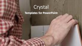  Presentation with tartan - Colorful presentation enhanced with tiler-in-red-tartan-shirt backdrop and a tawny brown colored foreground