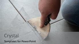  Presentation with renovation - Amazing presentation having tiler-laying-the-ceramic-tile backdrop and a light gray colored foreground