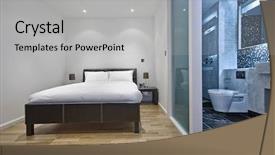  Presentation with brooklyn apartment buildings - Slide deck with tiles matching - contemporary studio apartment with bedroom background and a light gray colored foreground