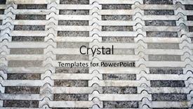  Presentation with circles and squares - Beautiful theme featuring tiles pattern pavement on streets backdrop and a light gray colored foreground