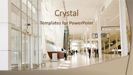  Presentation with airport - Colorful theme enhanced with tiles slide - modern airport interior backdrop and a  colored foreground