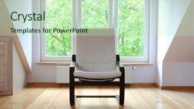  Presentation with 2 chairs - Presentation theme having tiles slide - rocking chairs table background and a  colored foreground